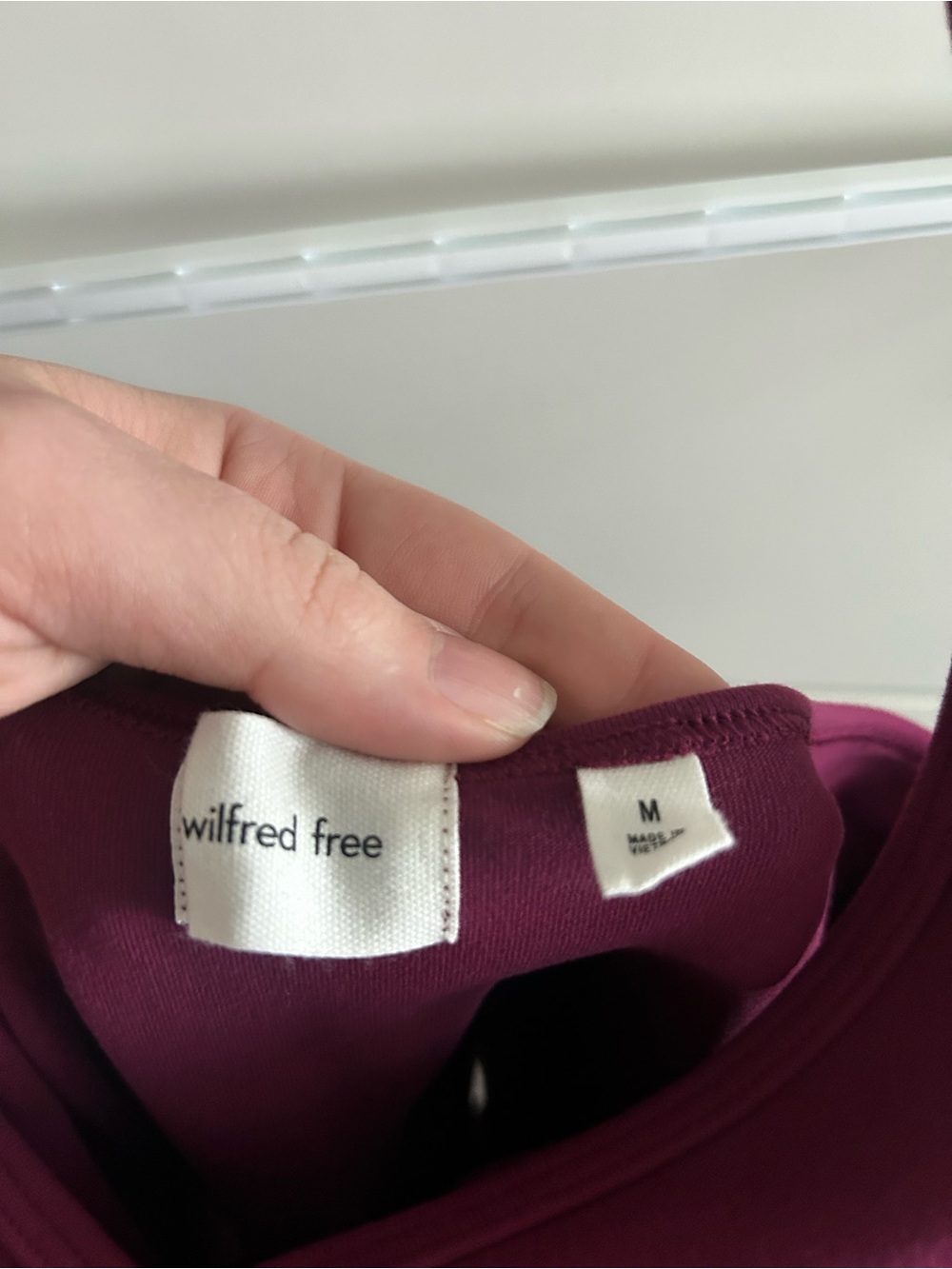 Wilfred Halter and Open Back Dress in Plum - Picture 2 of 3